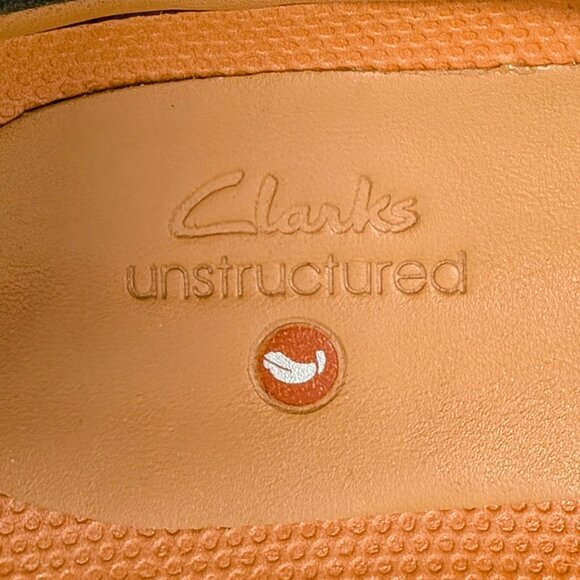 Clarks Unstructured Un Loop Ease Casual Mules in Dark Olive Leather - Picture 6 of 16